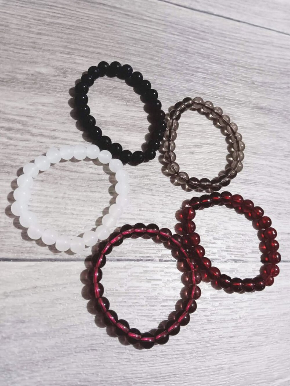 5pcs Stretchable Beaded bracelets
